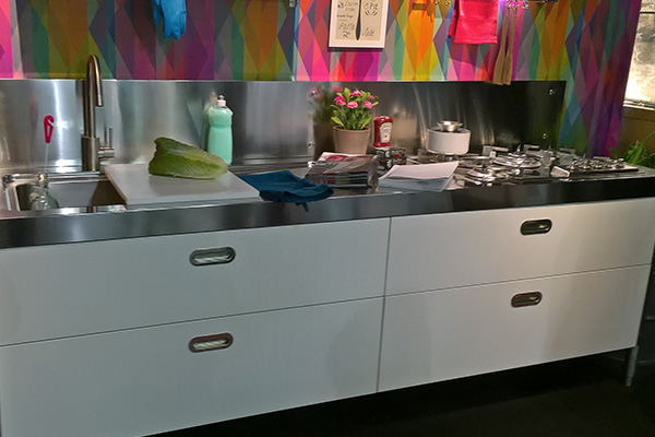 Colorful kitchen in Köln fair 2017